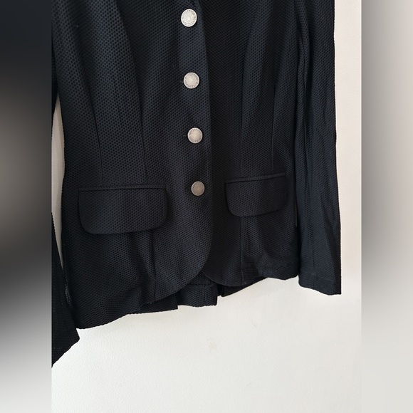 Equestrian Blazer - B//Vertigo - Gabrielle Womens Mesh Show Jacket - Black S-6 - Picture 5 of 12